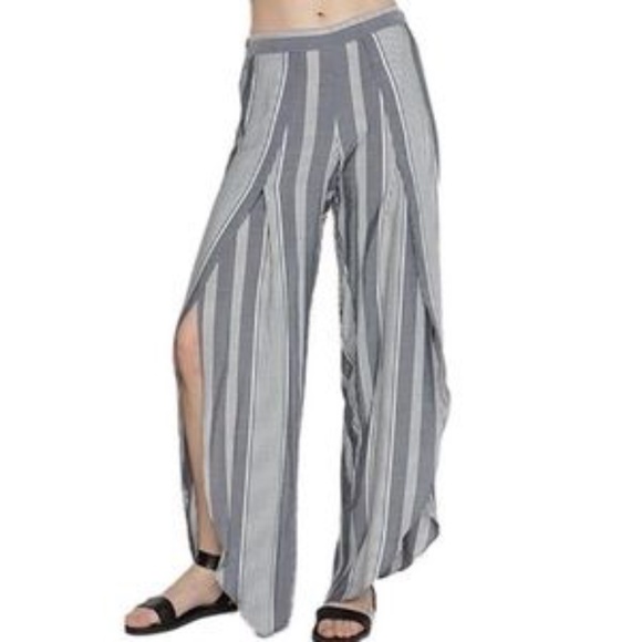 Anthropologie DREW Whitney Pant Striped Blue Small - Picture 11 of 11